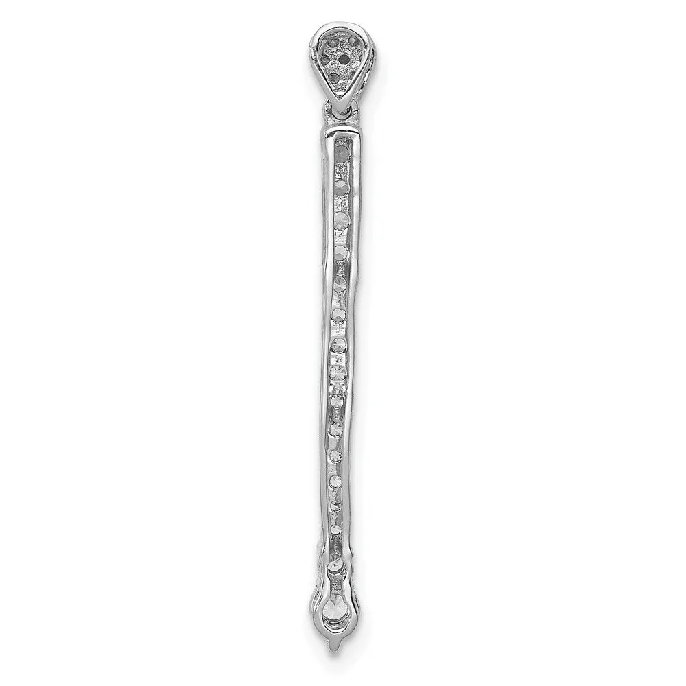 14k White Gold 1/3ct. Diamond Fancy Pendant