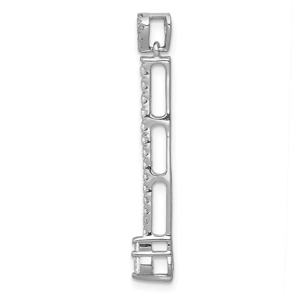 14k White Gold 1/3ct. Diamond Fancy Pendant