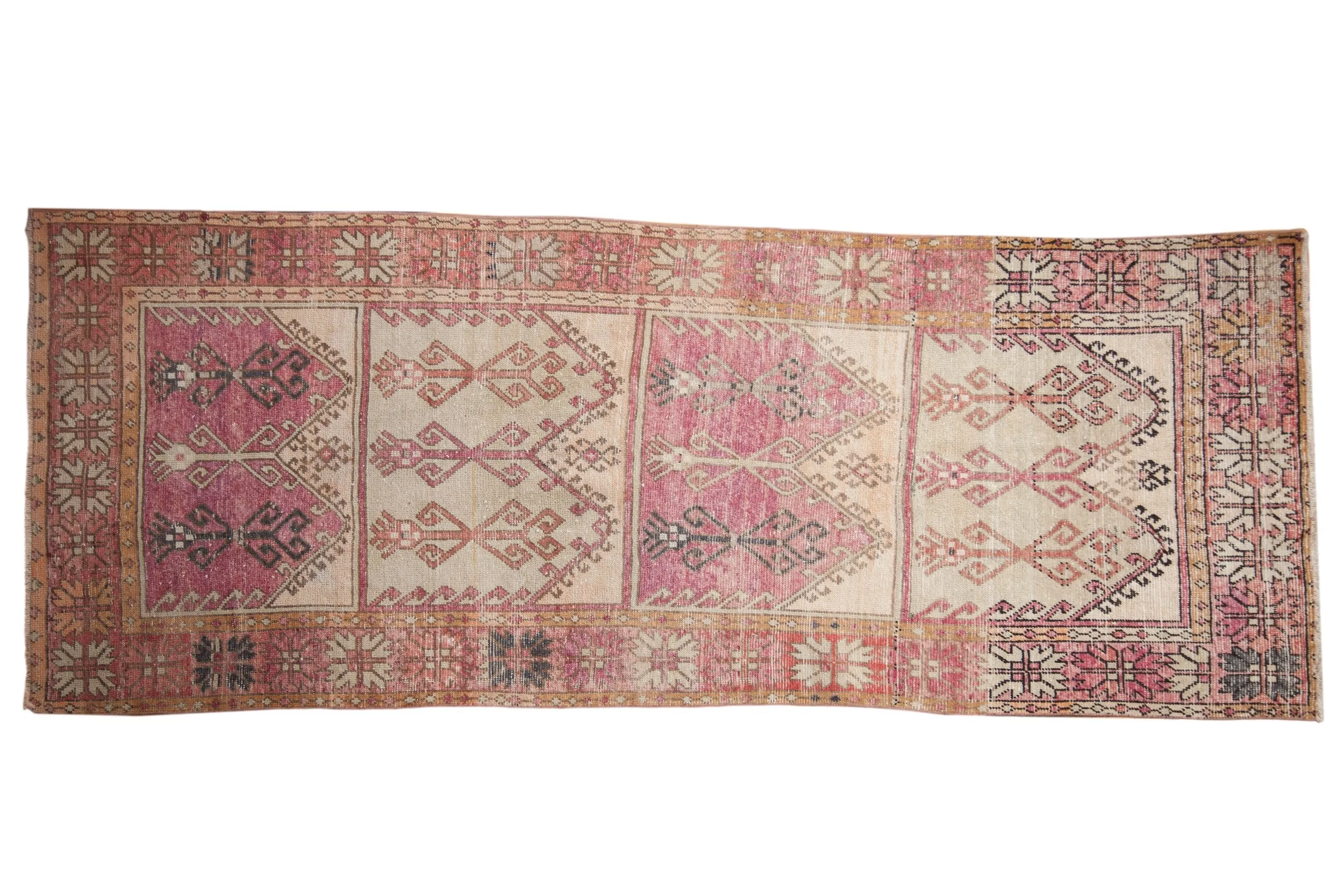 4.5x11.5 Vintage Distressed Oushak Rug Runner