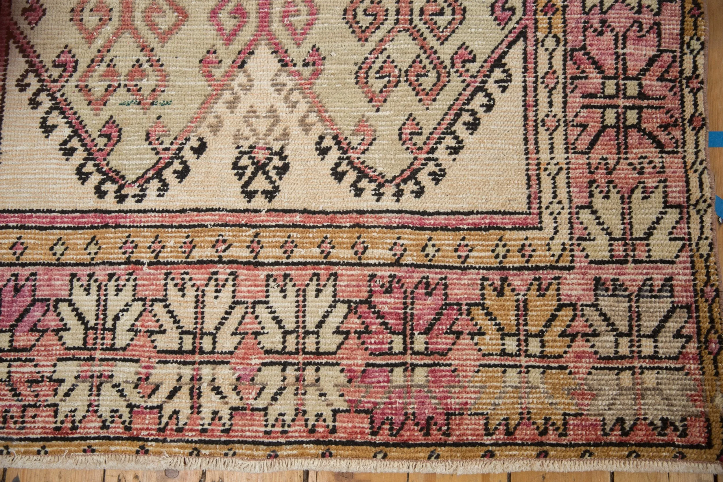 4.5x11.5 Vintage Distressed Oushak Rug Runner