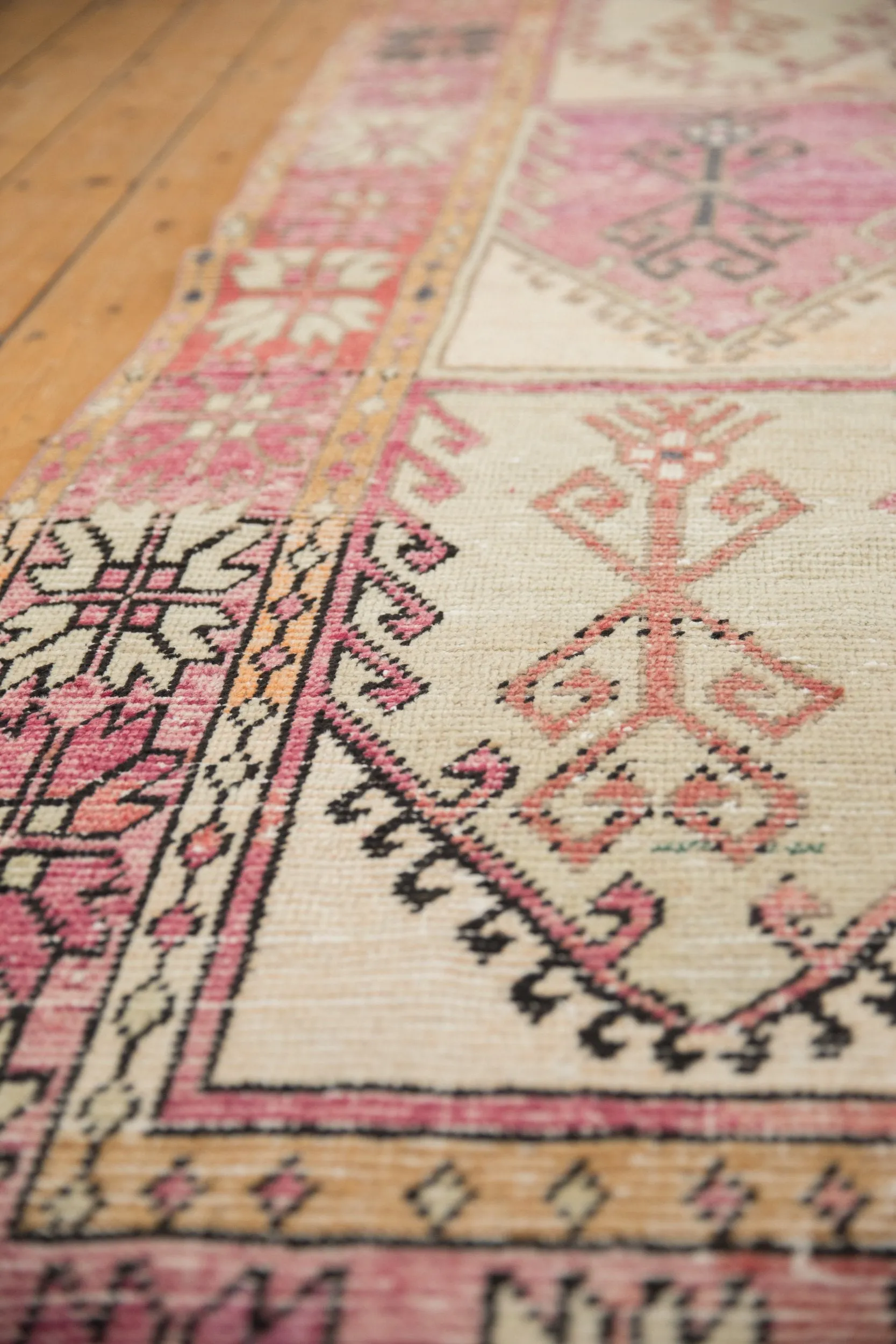 4.5x11.5 Vintage Distressed Oushak Rug Runner