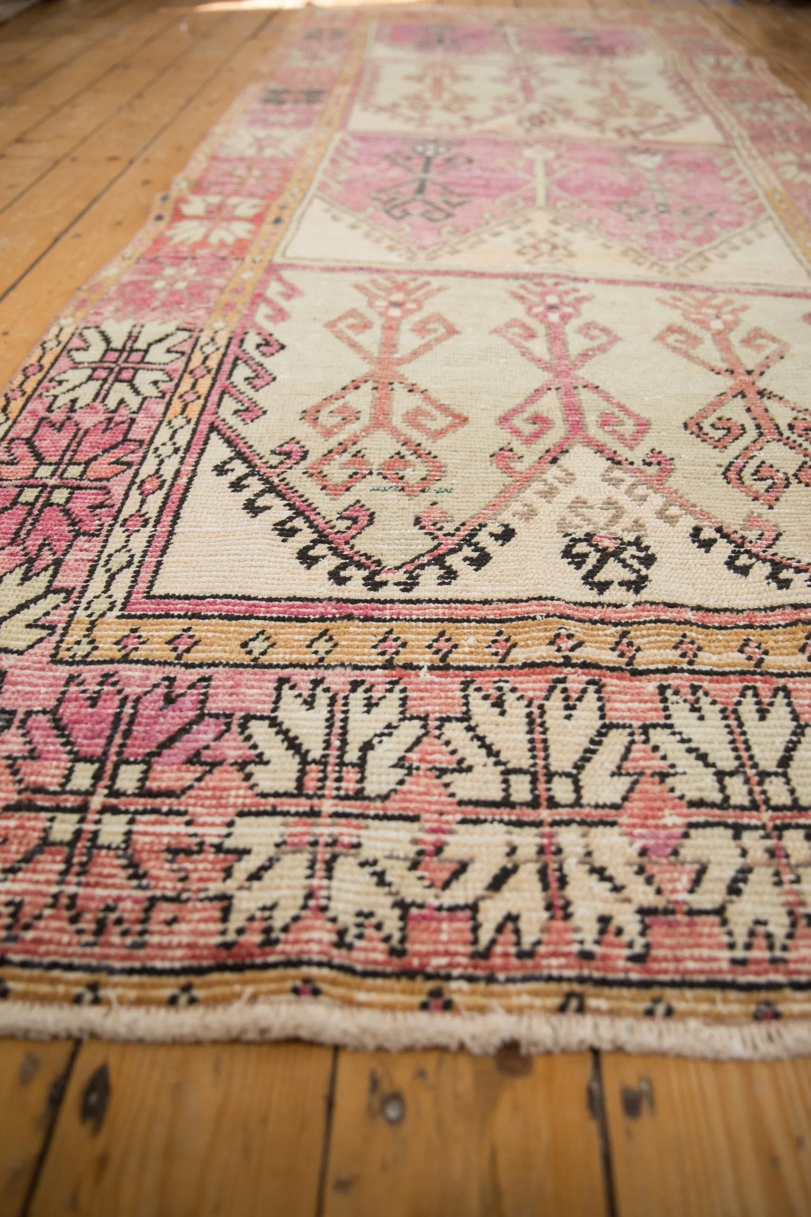 4.5x11.5 Vintage Distressed Oushak Rug Runner