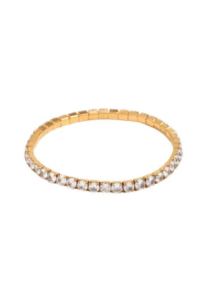 4mm Gold Stretchy Tennis Bracelet