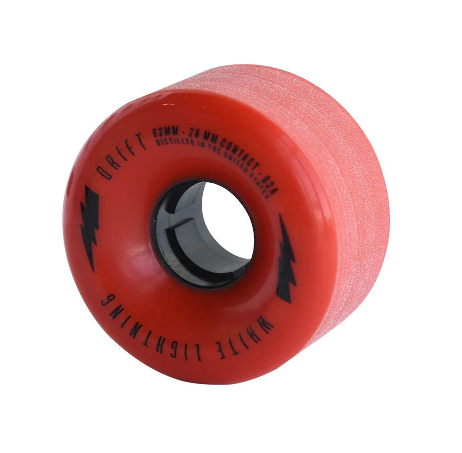 62mm DRIFT Red Wheel Set (82A, Centerset)