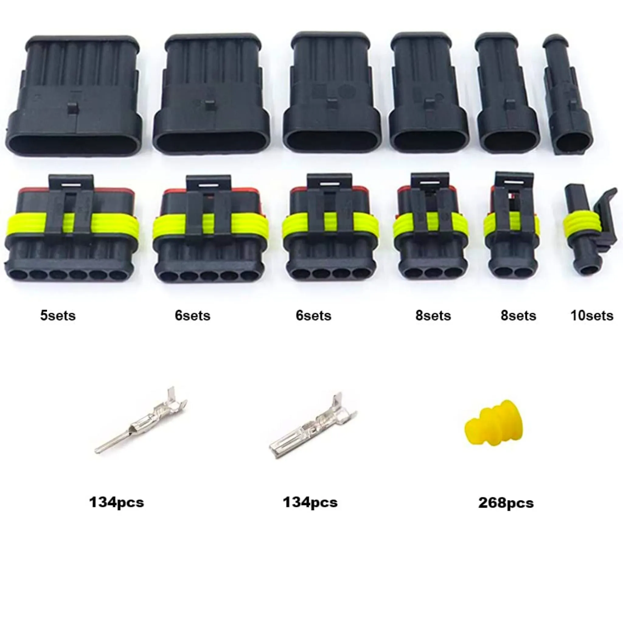 708 Piece Waterproof Electrical Wire Automotive Plug Connector Kit