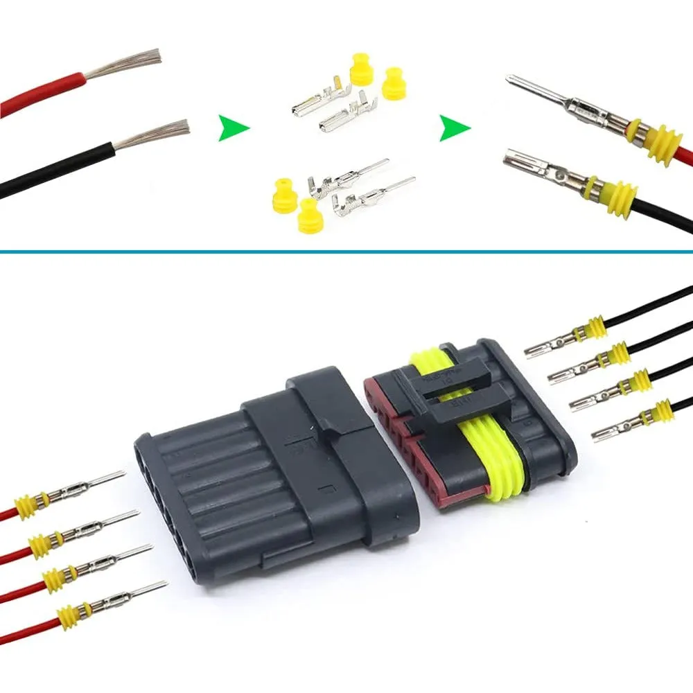 708 Piece Waterproof Electrical Wire Automotive Plug Connector Kit
