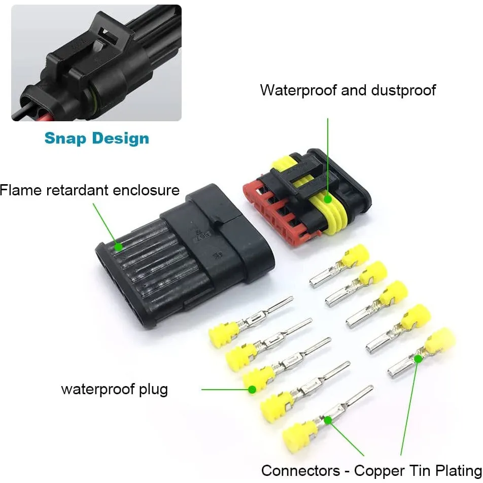 708 Piece Waterproof Electrical Wire Automotive Plug Connector Kit