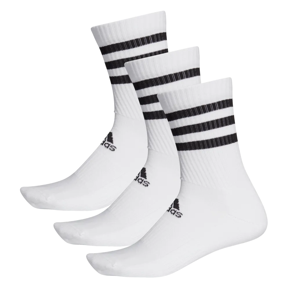 adidas 3-Stripes Cushioned Crew Socks 3 Pairs