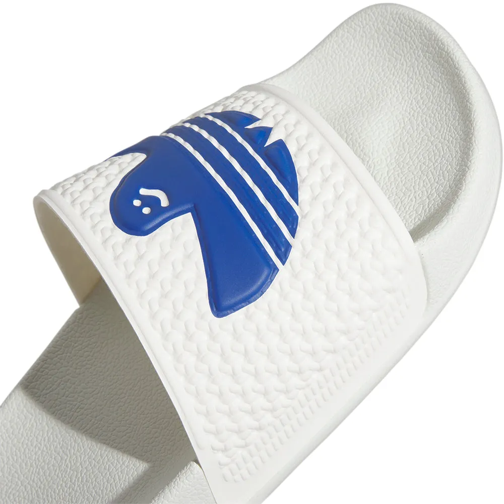 Adidas Shmoofoil Slides Core White/Royal Blue/Core White