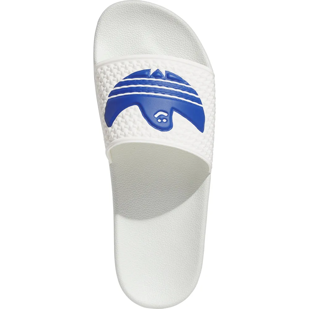 Adidas Shmoofoil Slides Core White/Royal Blue/Core White