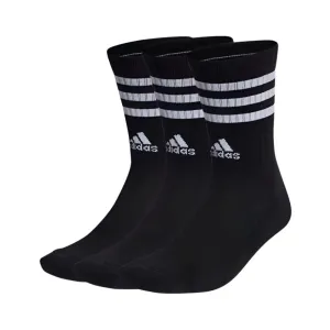 Adidas Unisex 3-Stripes Cushioned Crew Socks - 3 Pairs