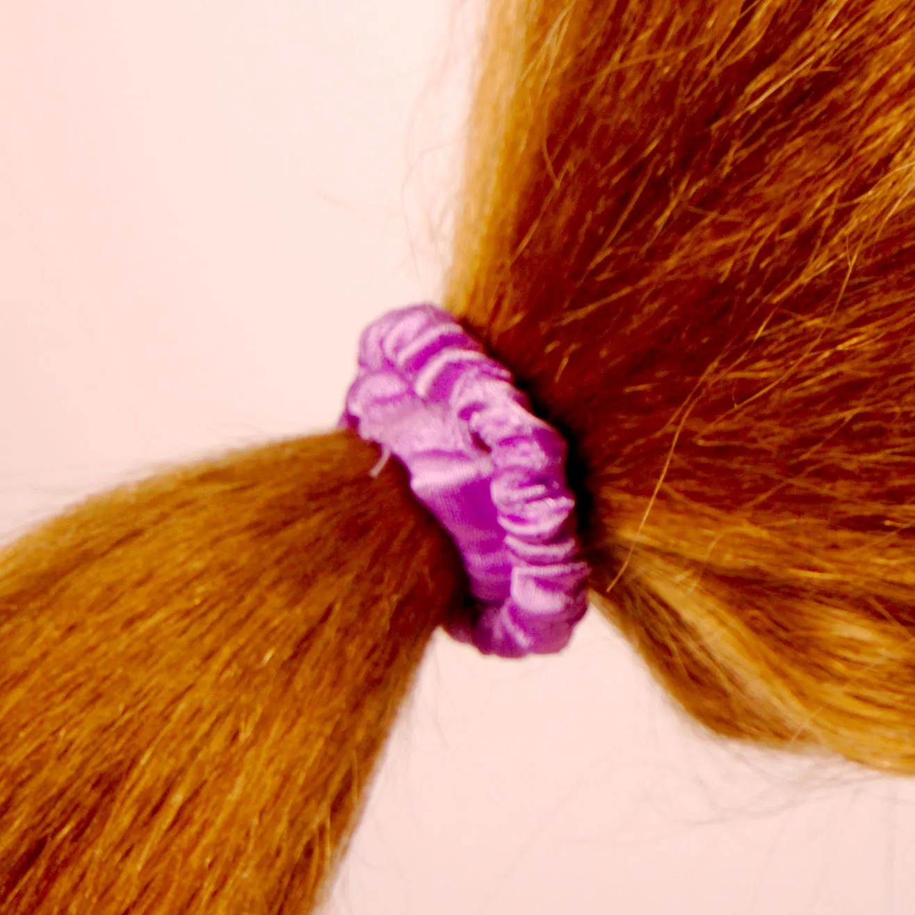 Amelia Beauty, Lavender Skinny Satin Scrunchies, 2in Diameter, Gentle and Strong Hold, No Snag, No Dents or Creases. 12 Pack