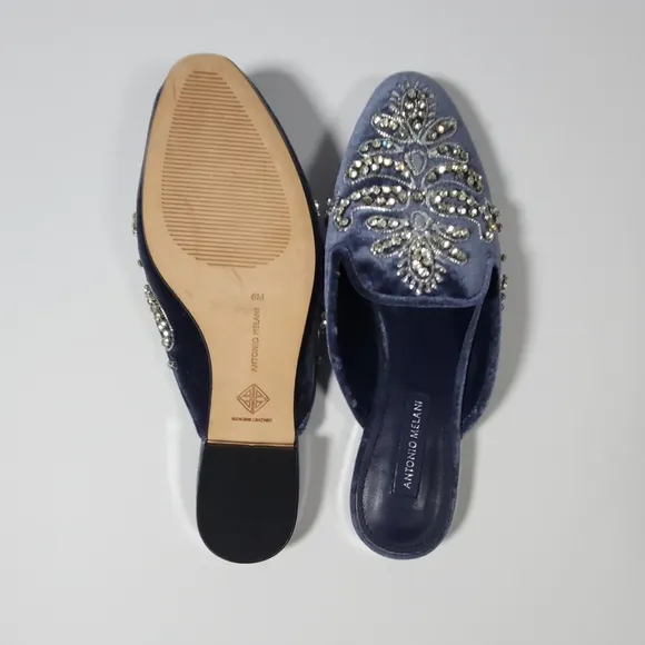 Antonio Melani Velvet Slides