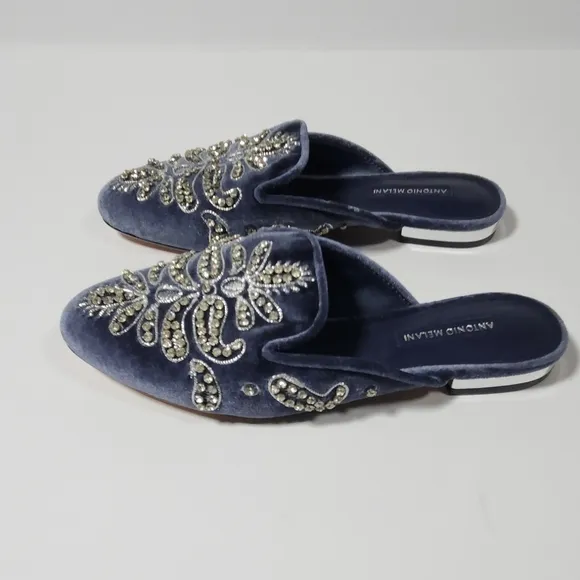 Antonio Melani Velvet Slides