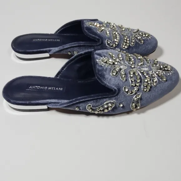 Antonio Melani Velvet Slides