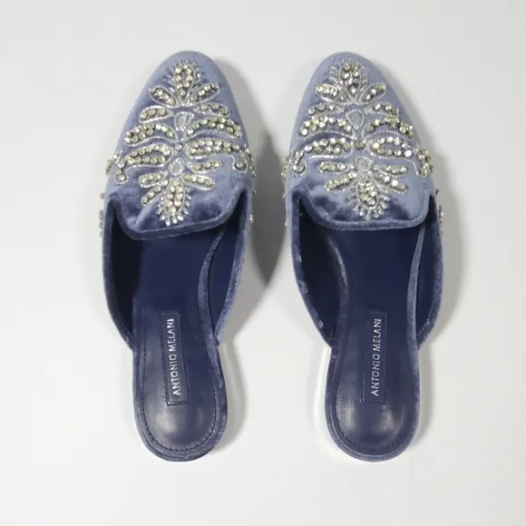 Antonio Melani Velvet Slides