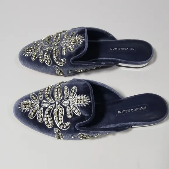 Antonio Melani Velvet Slides