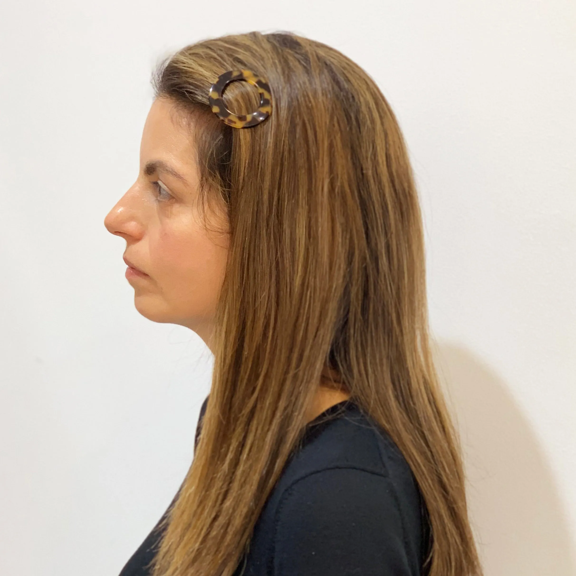 Apolline Small Dark Tortoiseshell Hair Clip