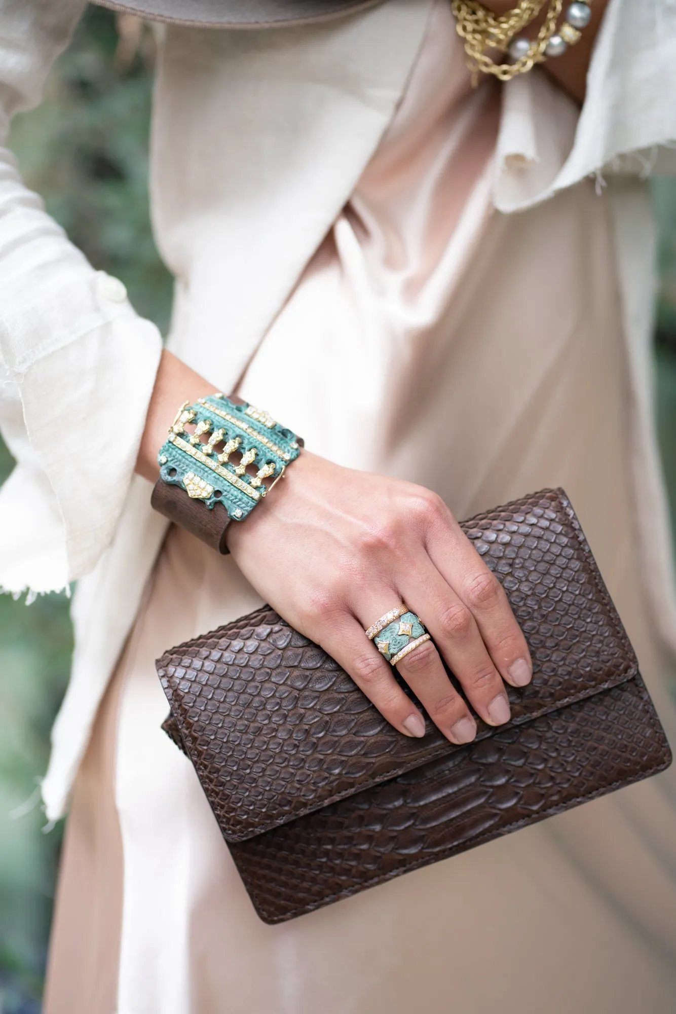 Artifact Leather Cuff Bracelet