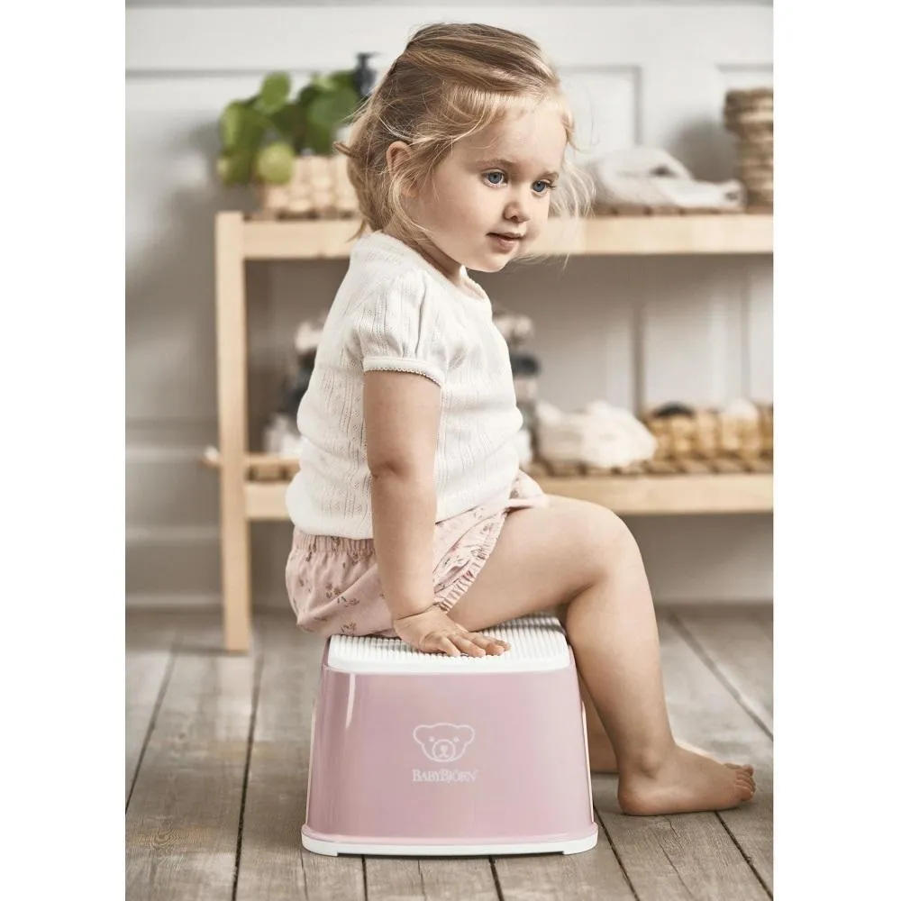 Baby Bjorn Step Stool (Powder Pink/White)