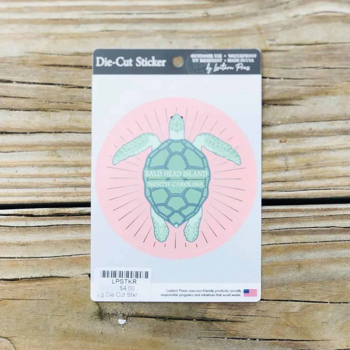 BHIC Pink Sea Turtle Sticker