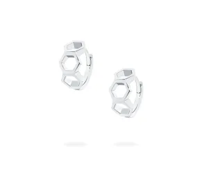 Birks Iconic Silver Bee Chic Huggie Earrings