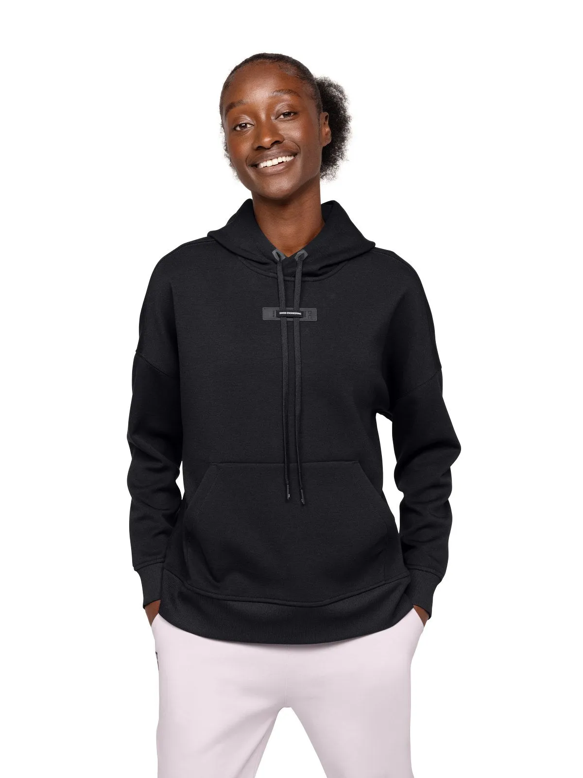 Bluza z kapturem damska ON RUNNING Hoodie czarny