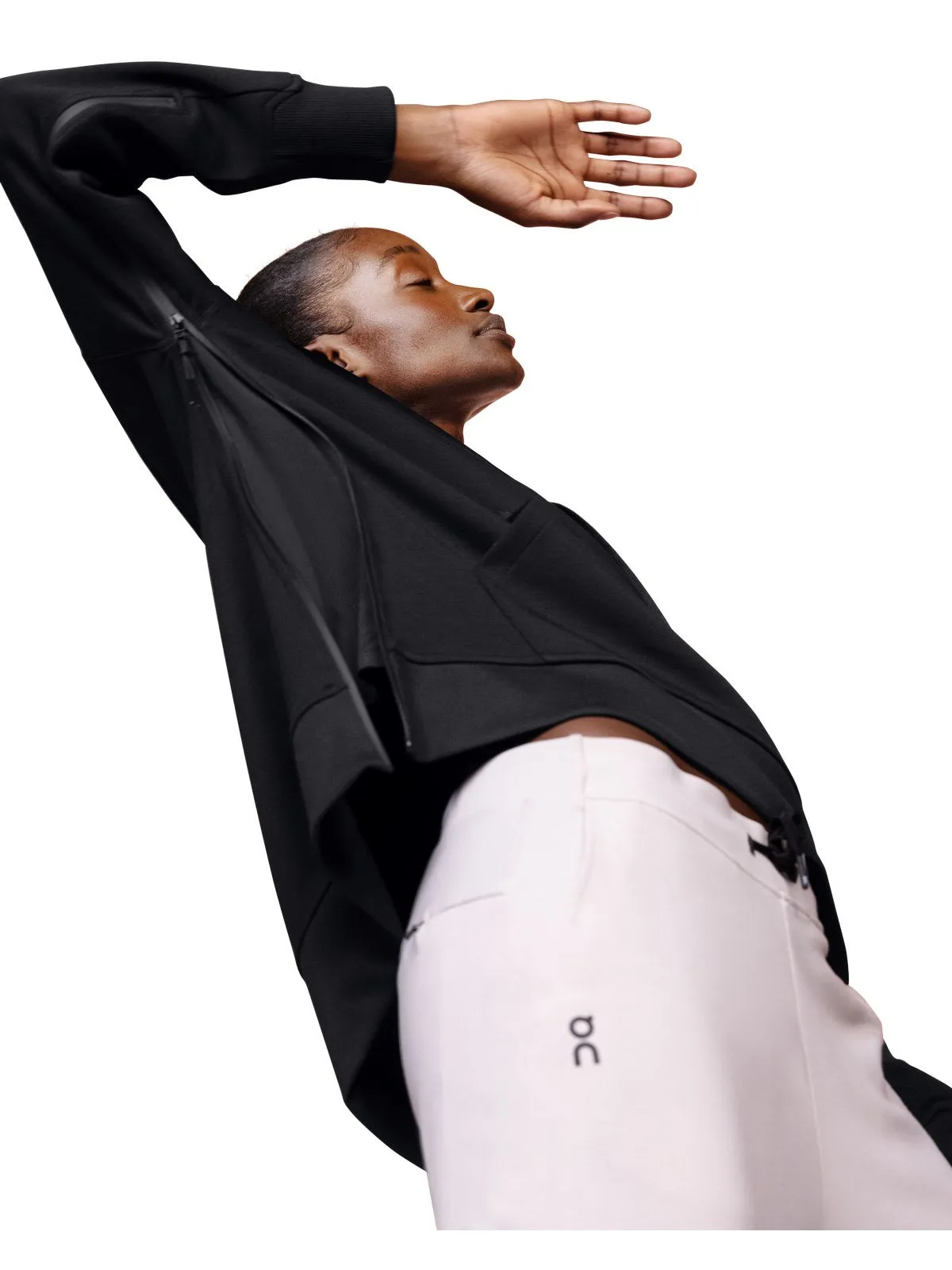 Bluza z kapturem damska ON RUNNING Hoodie czarny