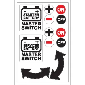 Boat Sticker - Battery Master Switch (L)