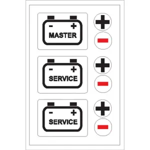 Boat Sticker - Battery Master/Service (L)