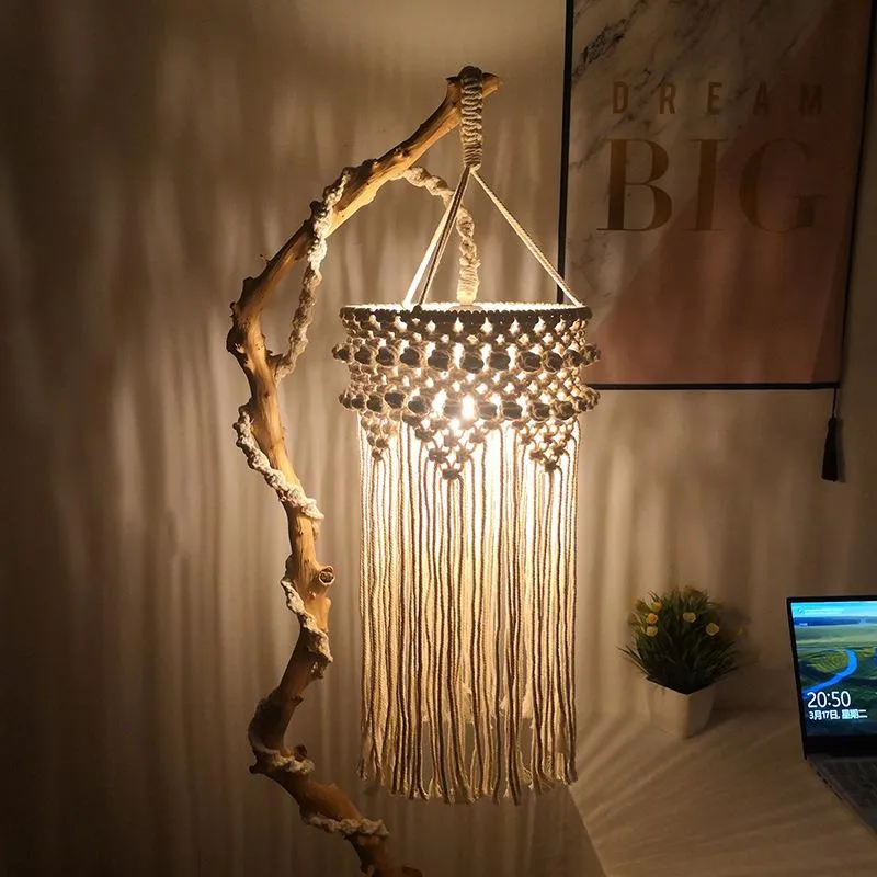 Bohemian Hand-Woven Macrame Lampshades