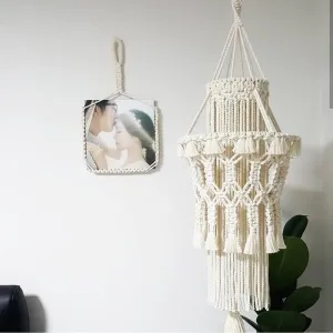 Bohemian Hand-Woven Macrame Lampshades