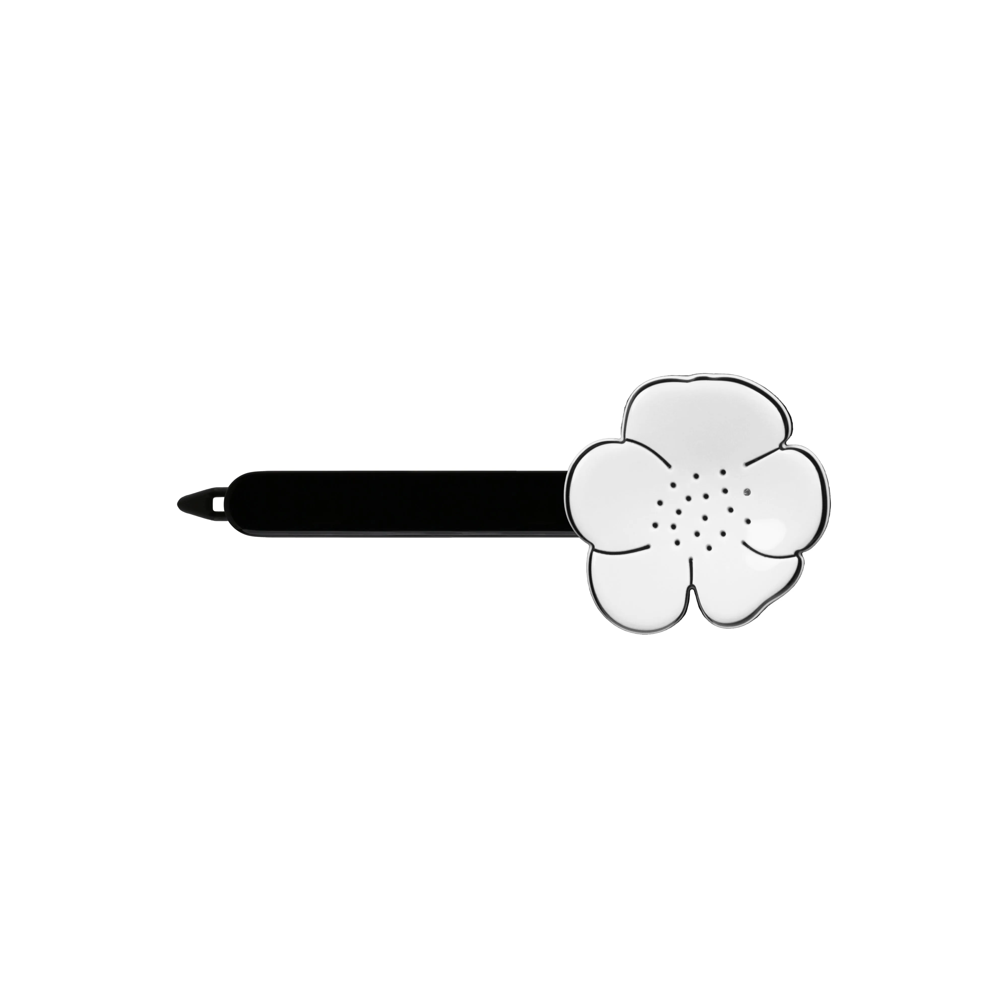 Camellia Large White Side Hair Clip