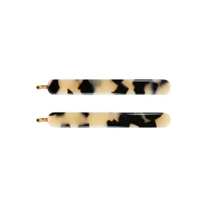 Classic Light Tortoiseshell Hair Slide Set