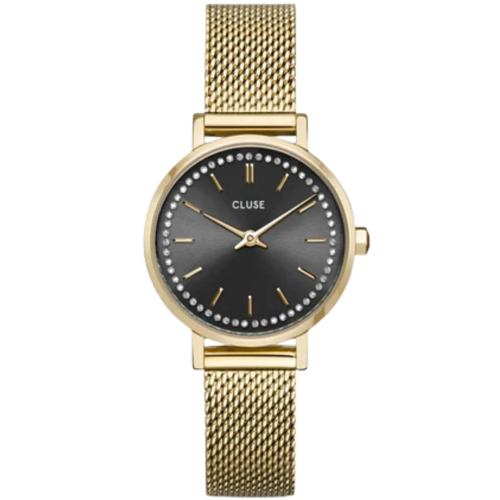 Cluse Boho Chic Petite Crystal Mesh Watch