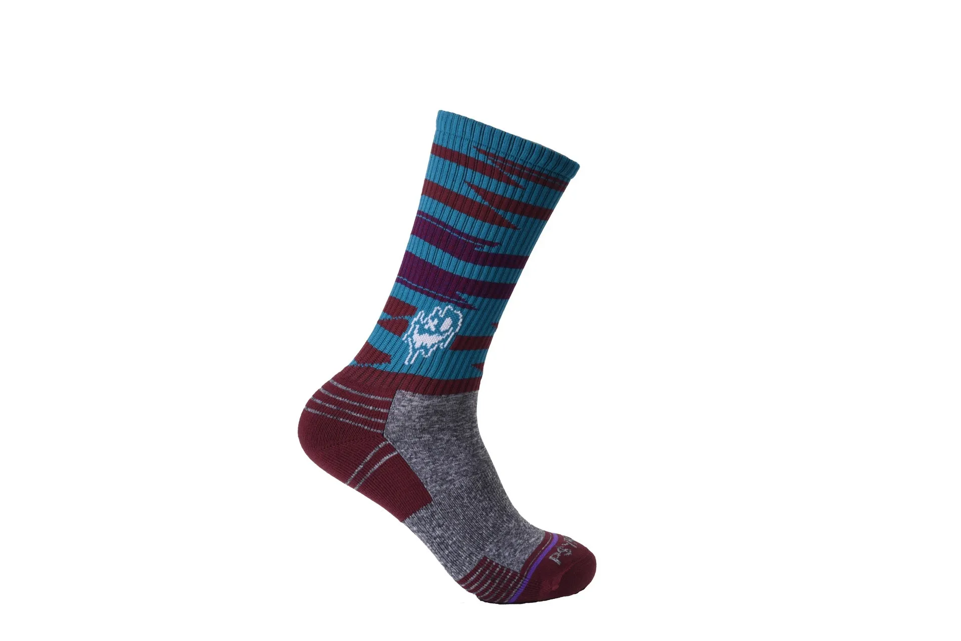 Compresion bike socks blue and purple slides