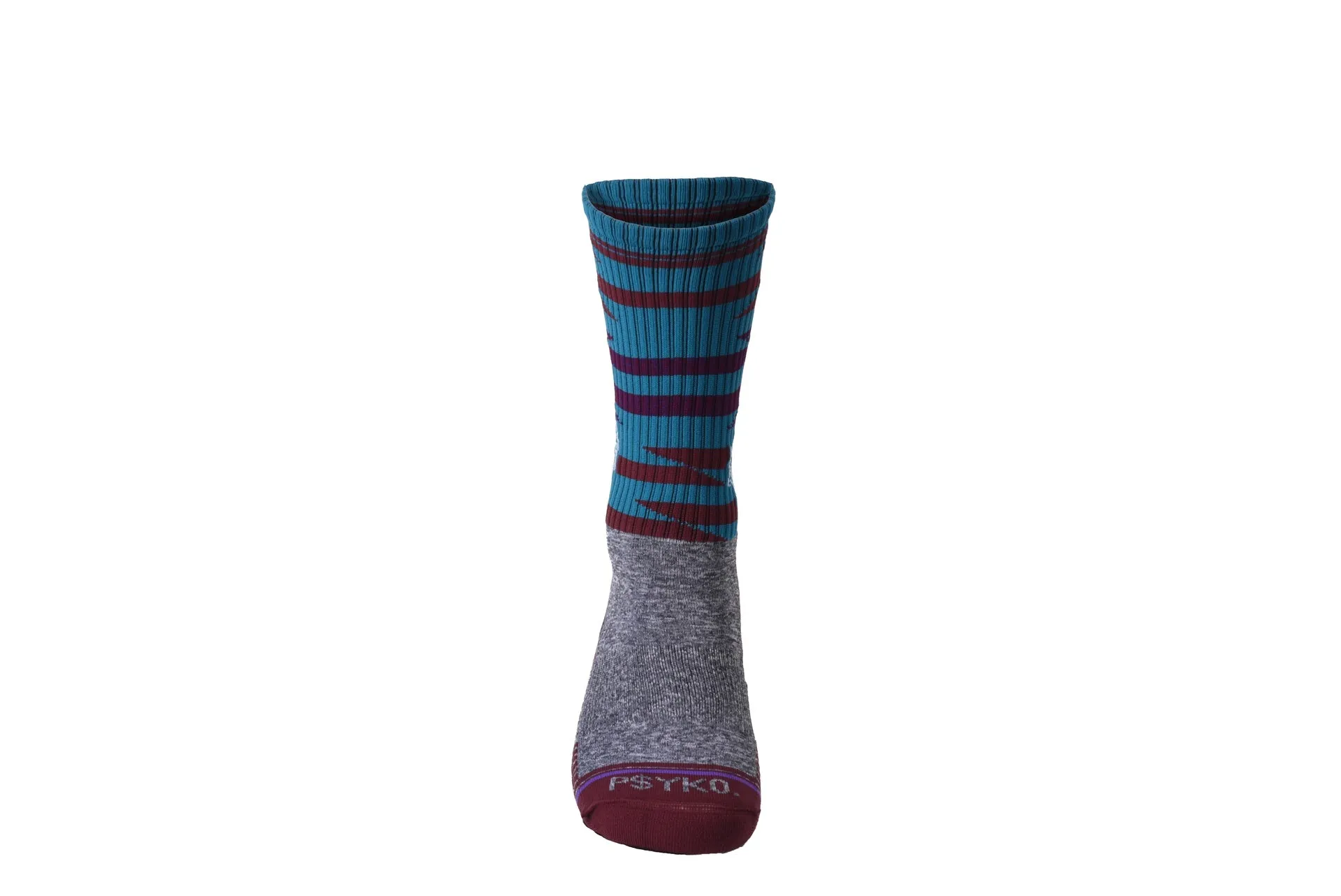 Compresion bike socks blue and purple slides