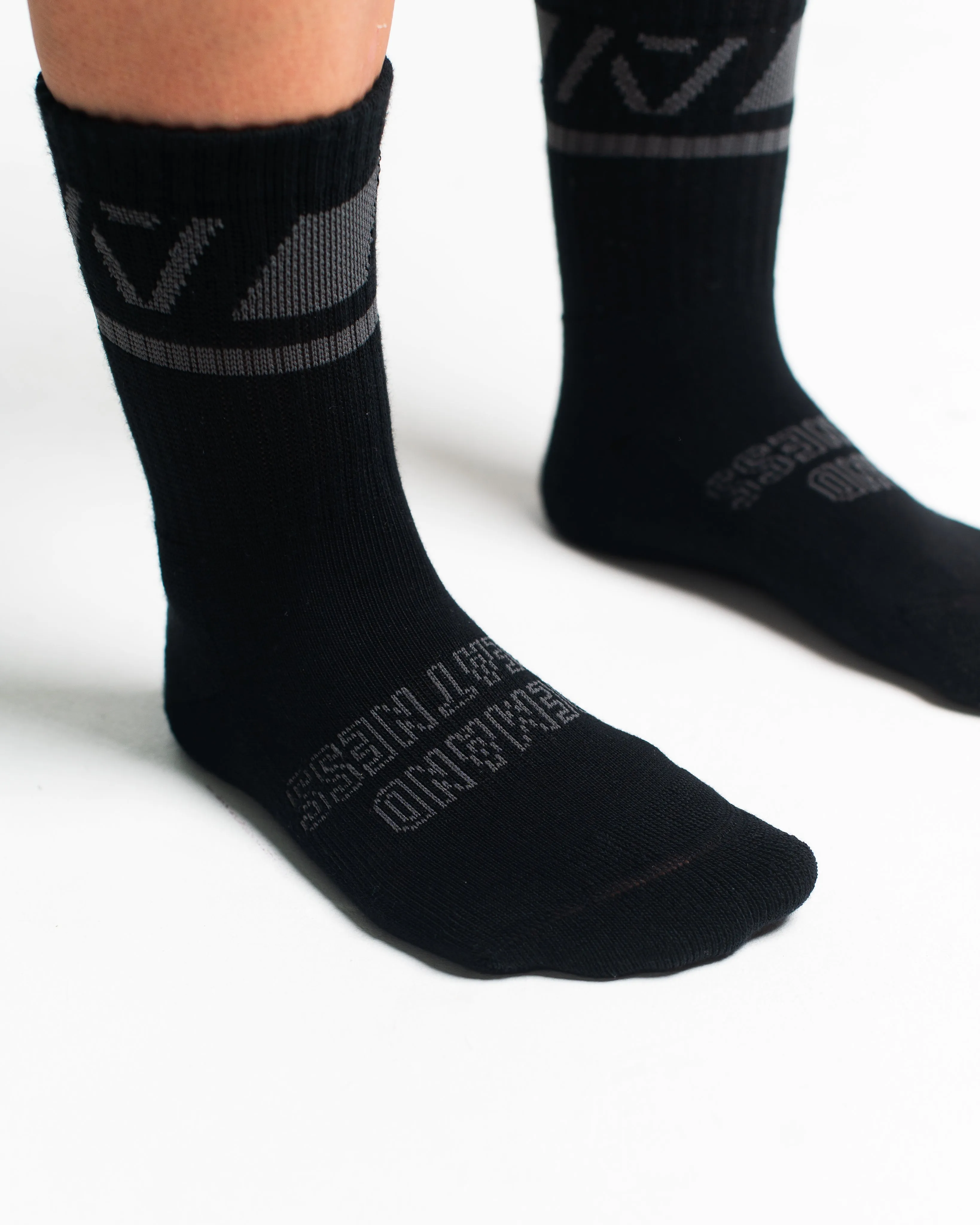 Crew Socks - Shadow Stone