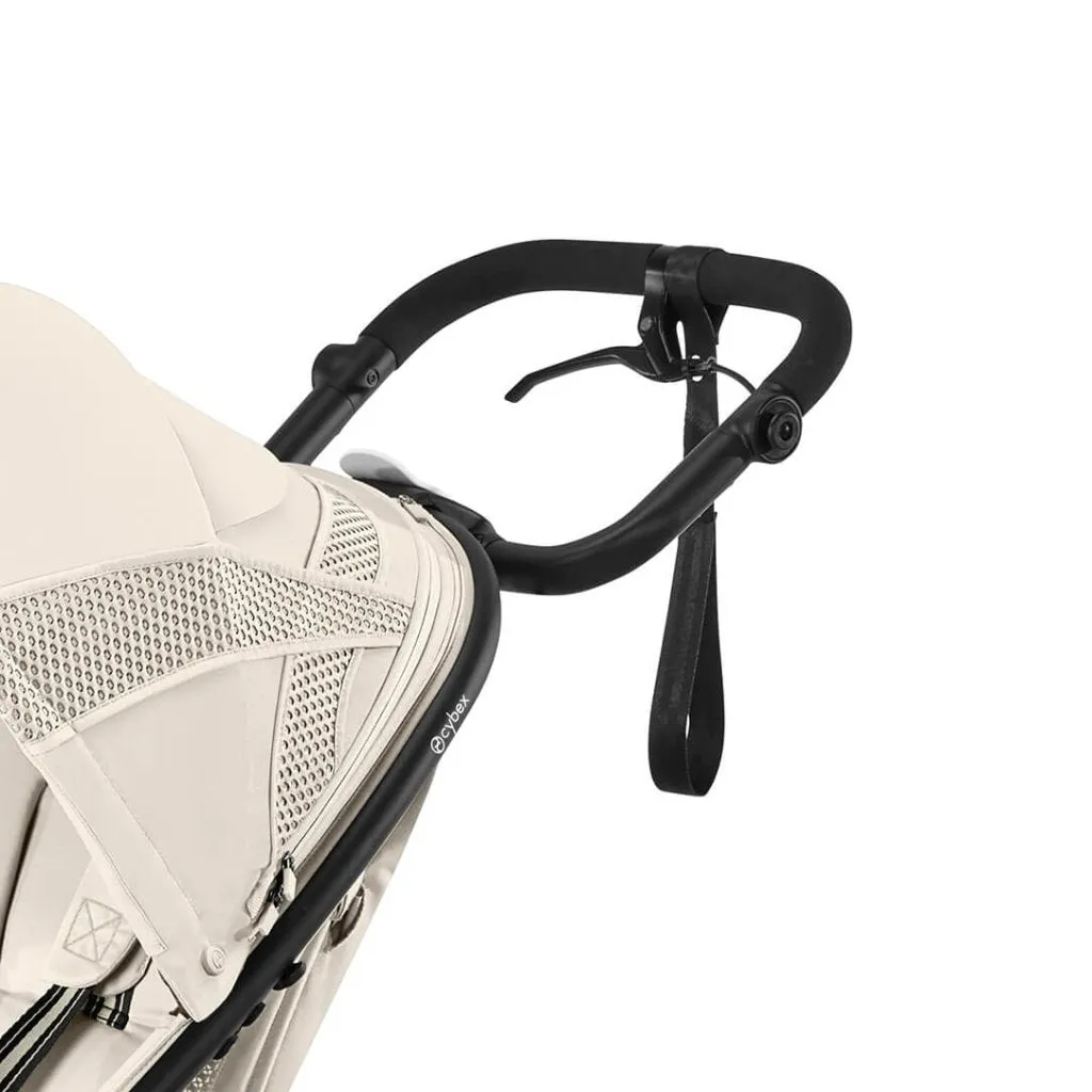 CYBEX AVI SPIN Black 3 Wheel Pushchair - Seashell Beige (2024 New Generation)