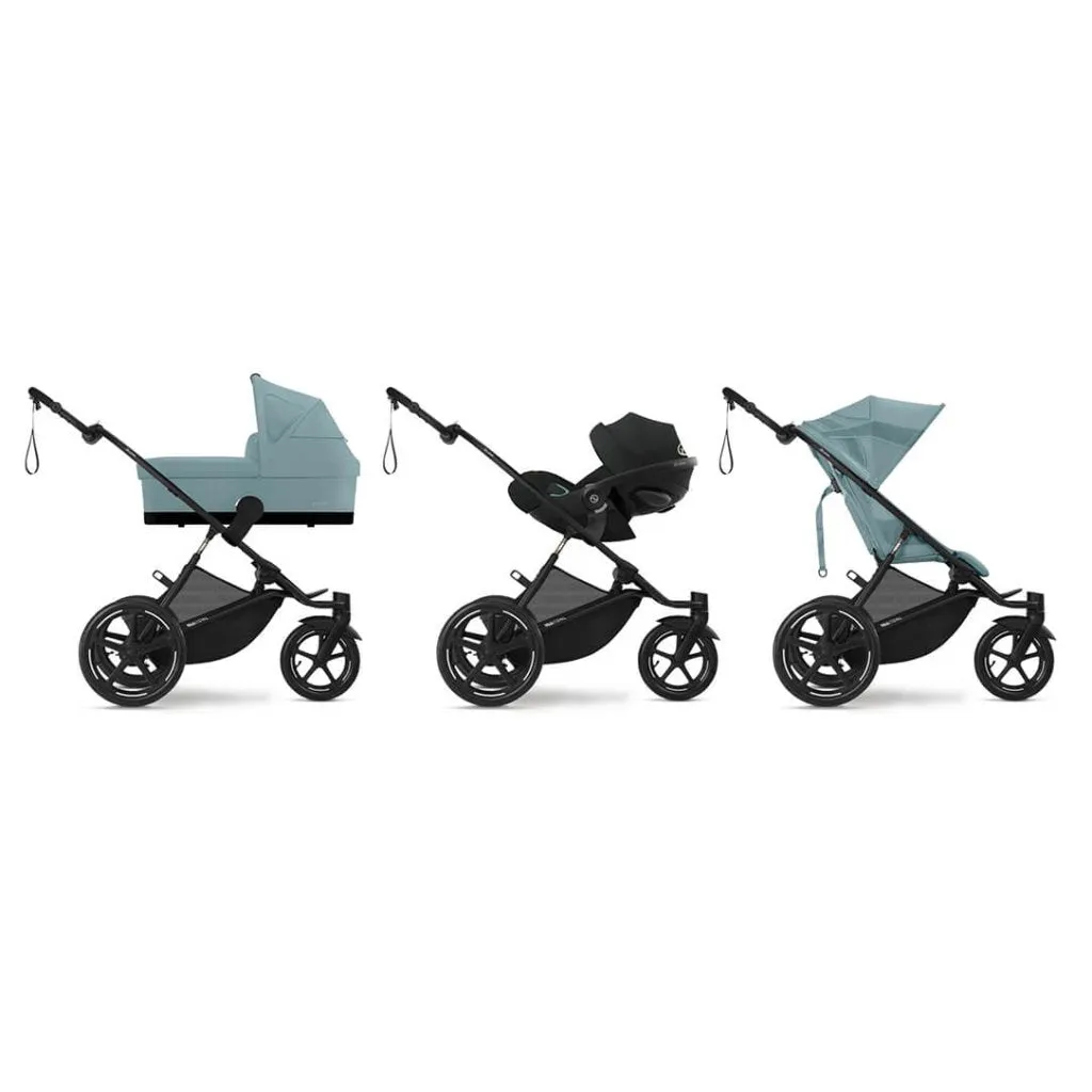 CYBEX AVI SPIN Black 3 Wheel Pushchair - Stormy Blue (2024 New Generation)