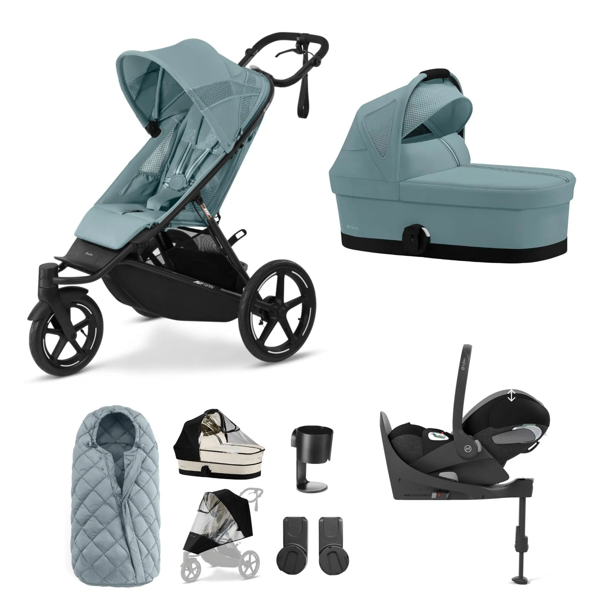 Cybex Avi Spin Luxury Bundle in Stormy Blue