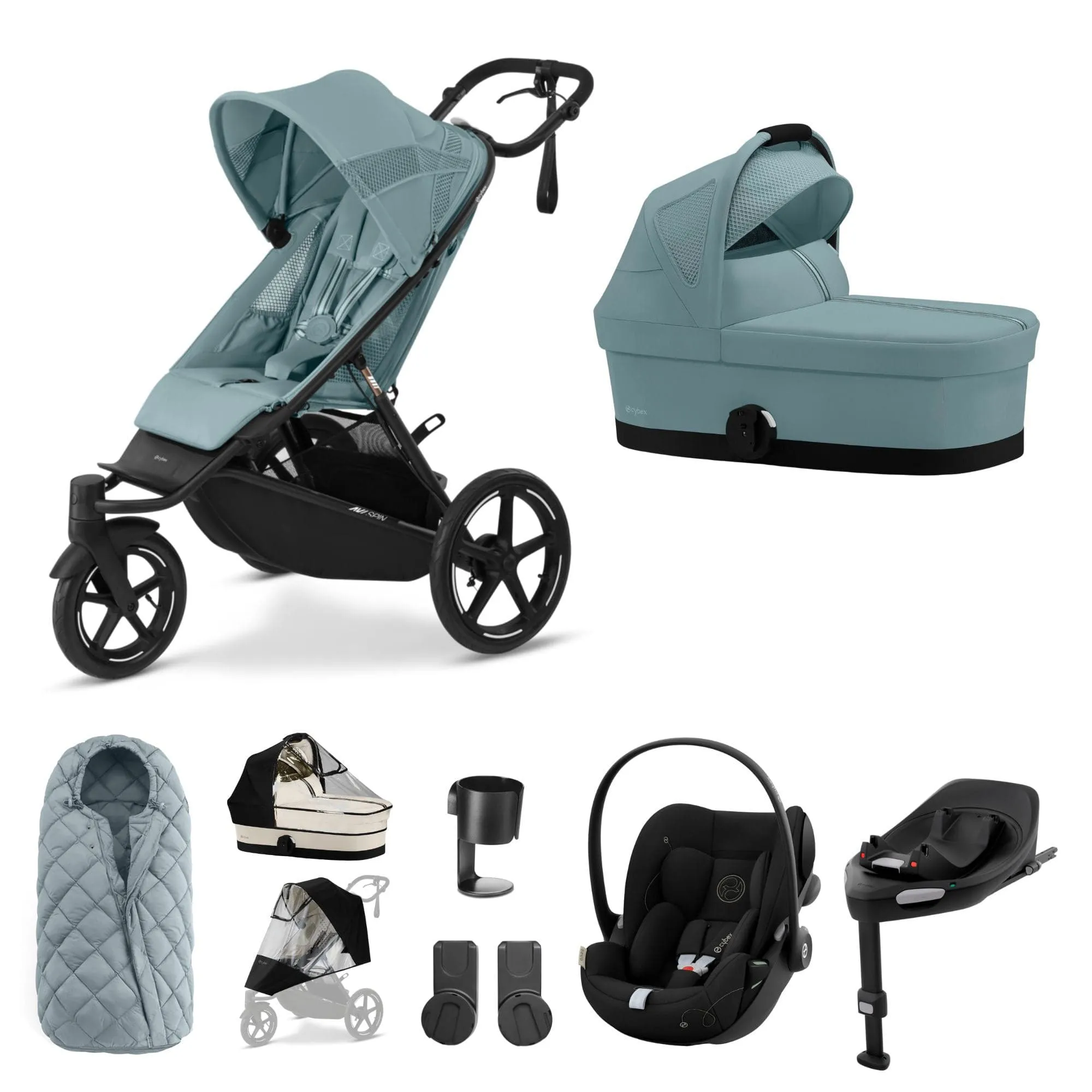 Cybex Avi Spin Luxury Bundle in Stormy Blue
