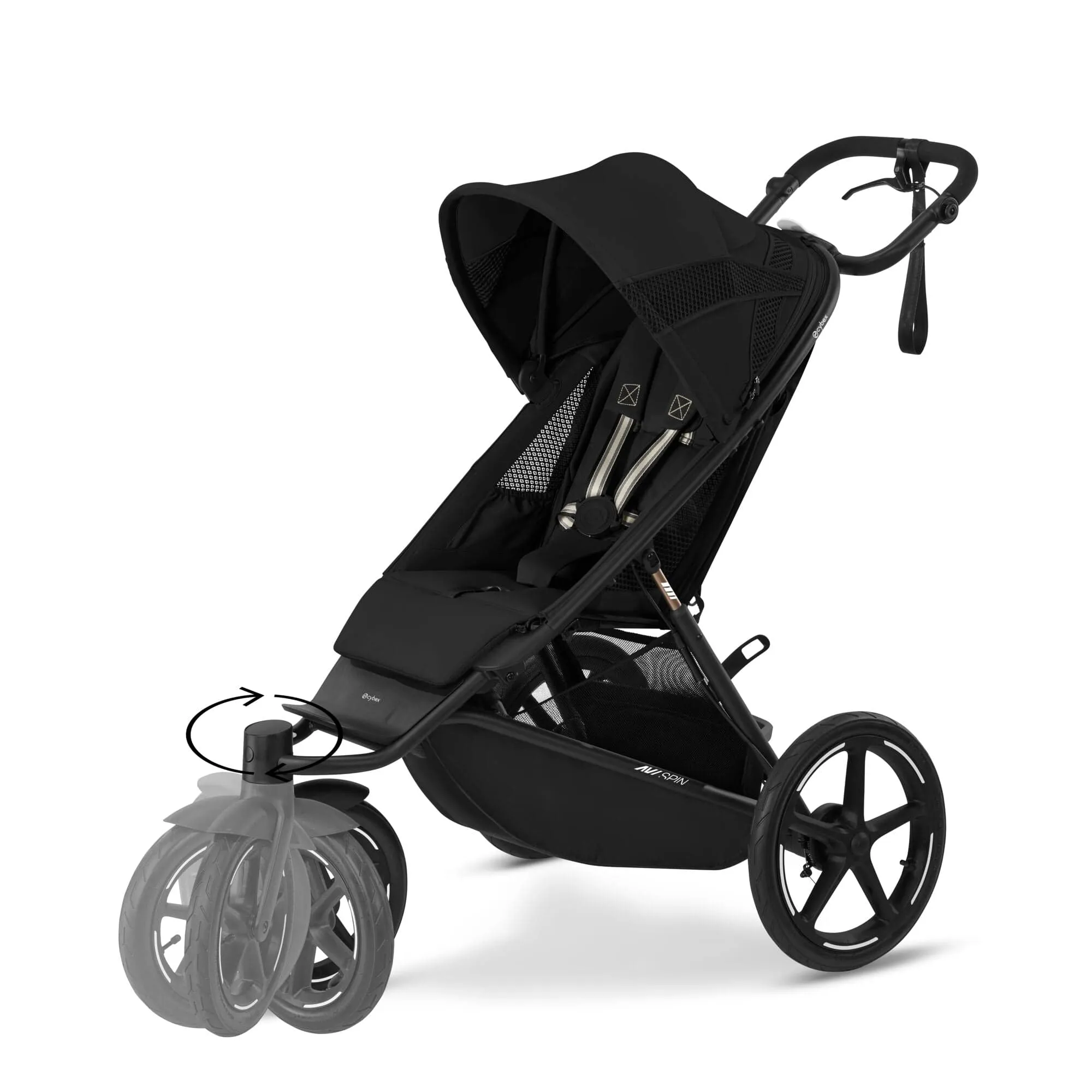 Cybex AVI Spin Luxury Cloud G Bundle - Moon Black