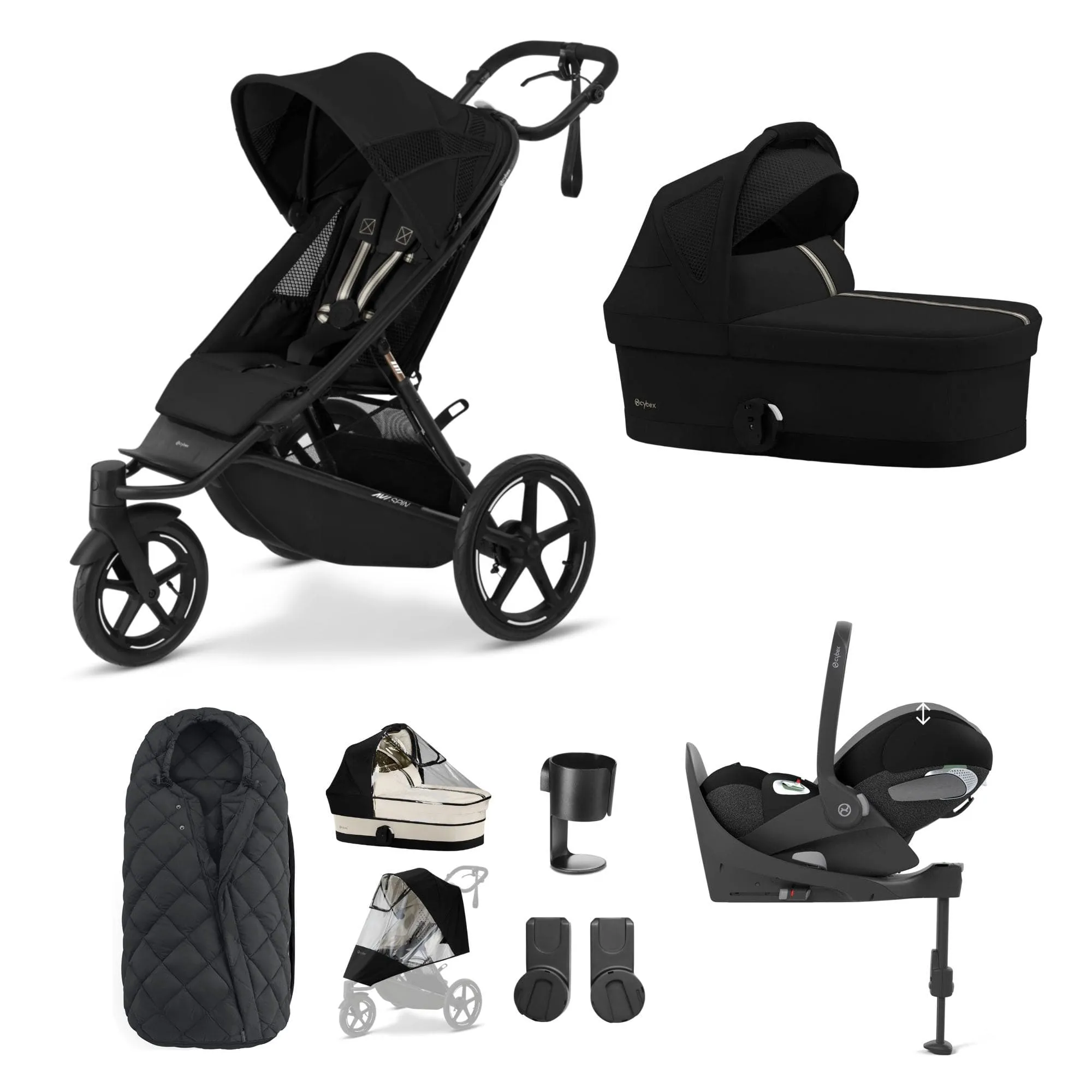Cybex Avi Spin Luxury Kit - Moon Black