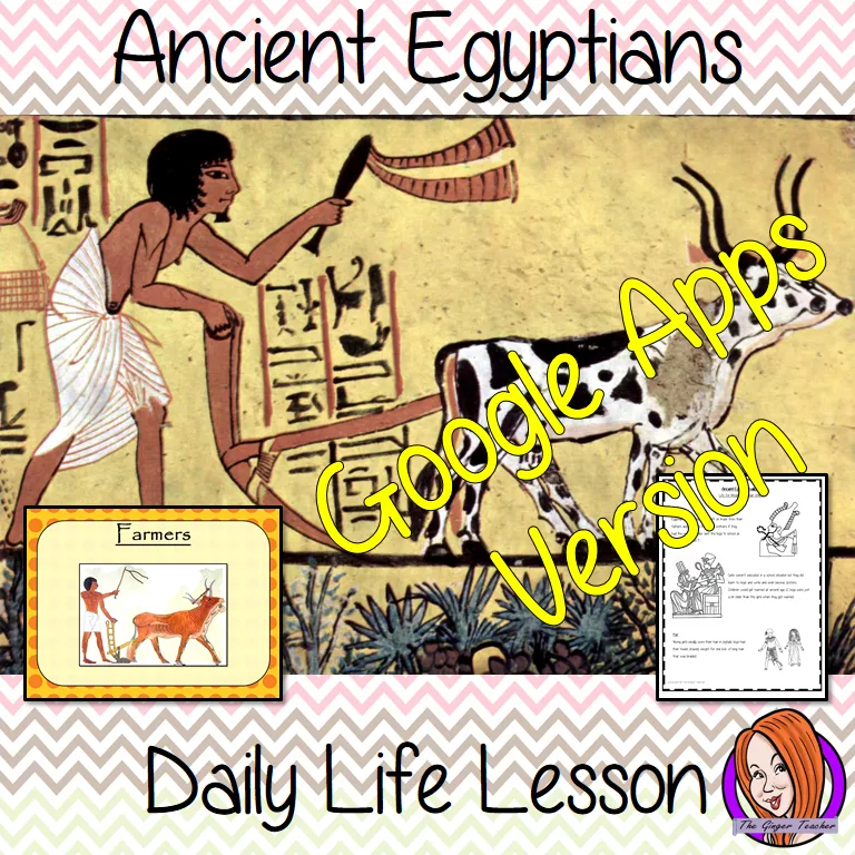 Distance Learning Ancient Egyptian Daily Life Google Slides Lesson