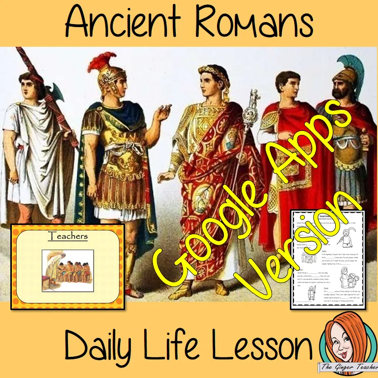 Distance Learning Ancient Roman Daily Life Google Slides Lesson