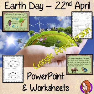 Distance Learning Earth Day Google Slides Lesson
