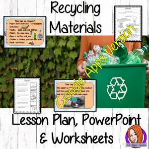 Distance Learning Recycling Materials Google Slides Lesson
