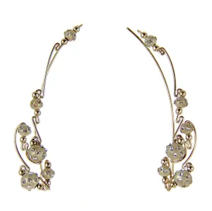 Ear Vine Gold Satin Beads