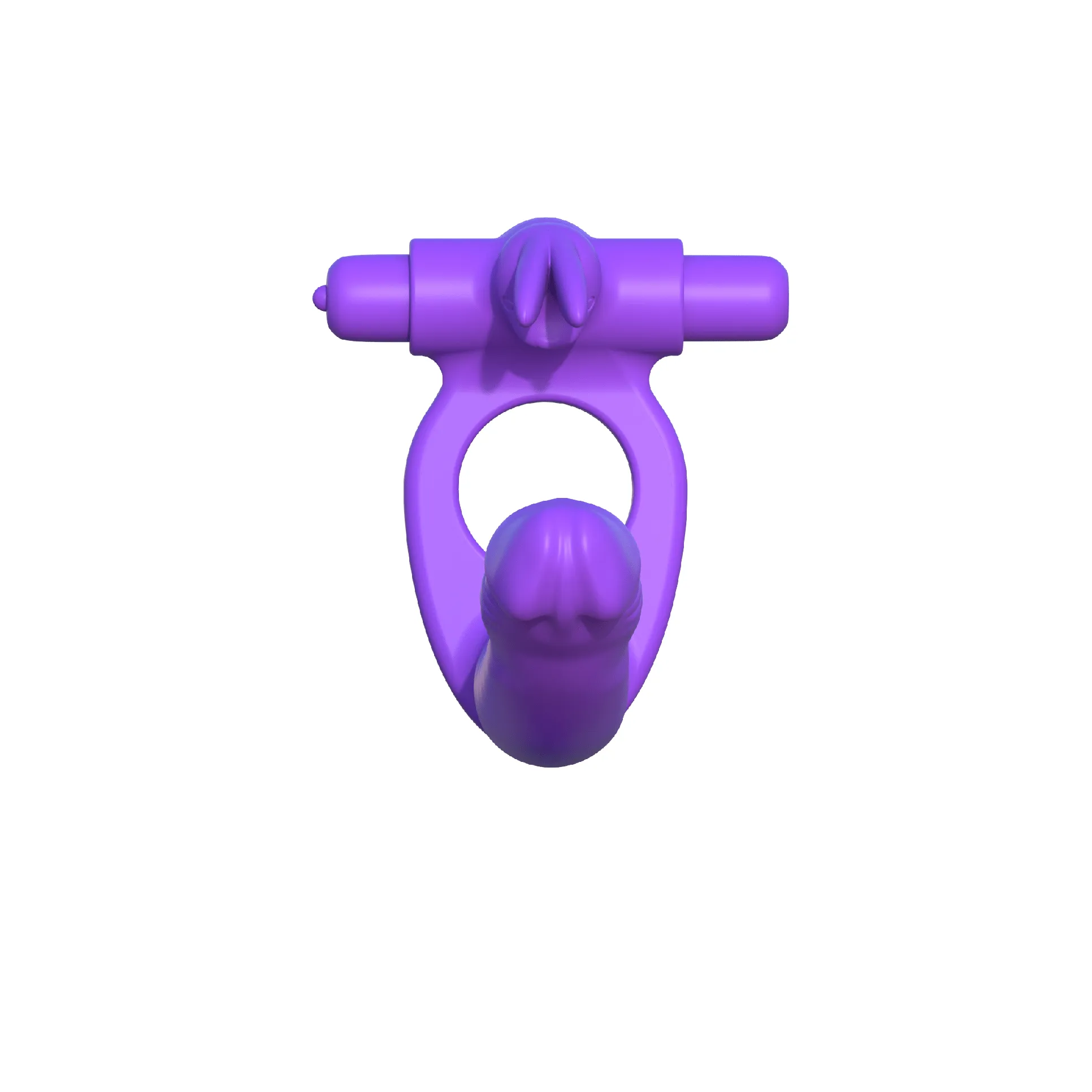 Fantasy C-Ringz Silicone Double Penetrator Rabbit Cock Ring